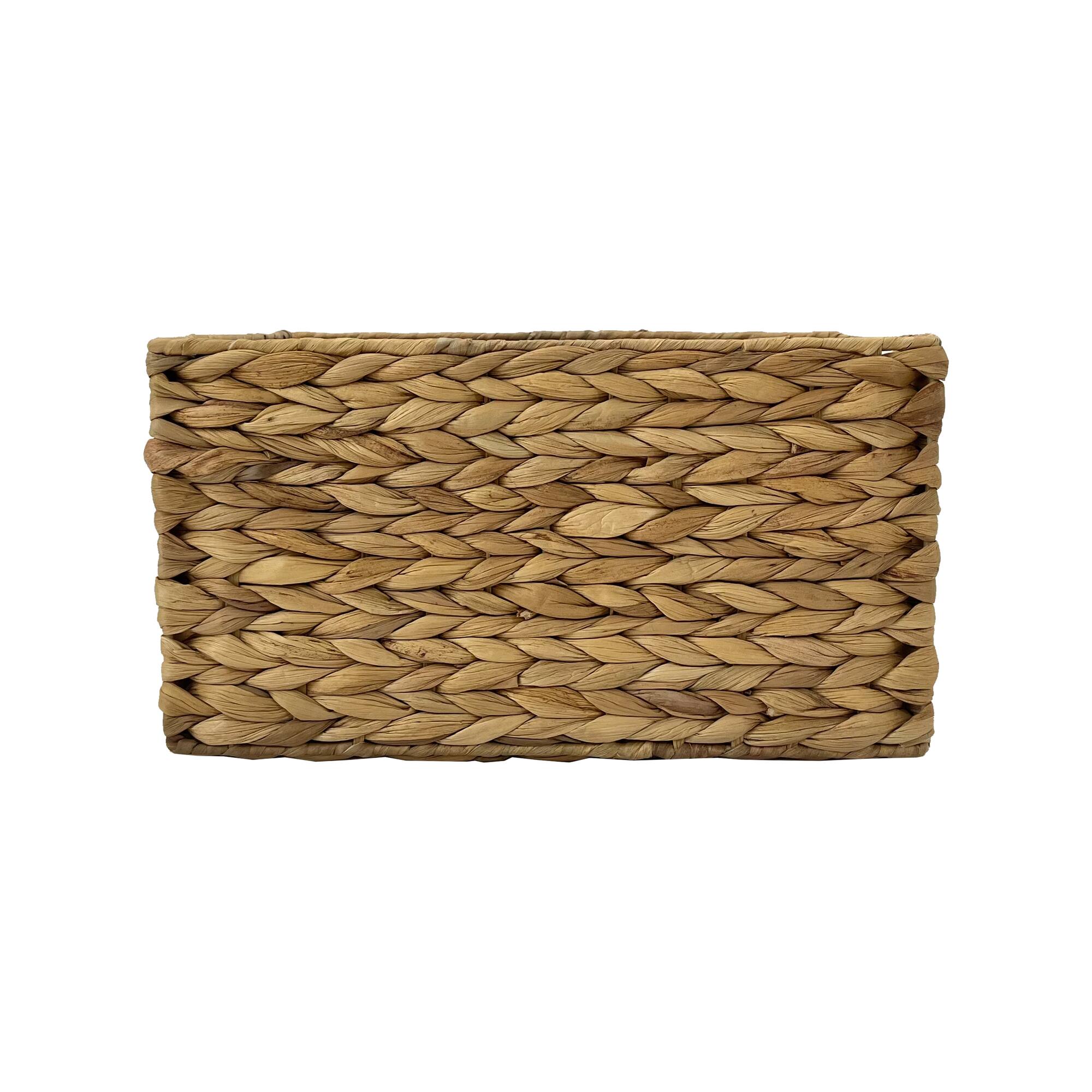 8 Pack: Medium Natural Woven Water Hyacinth Rectangle Basket by Ashland®